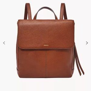 Fossil Claire Leather Backpack - New Never Used